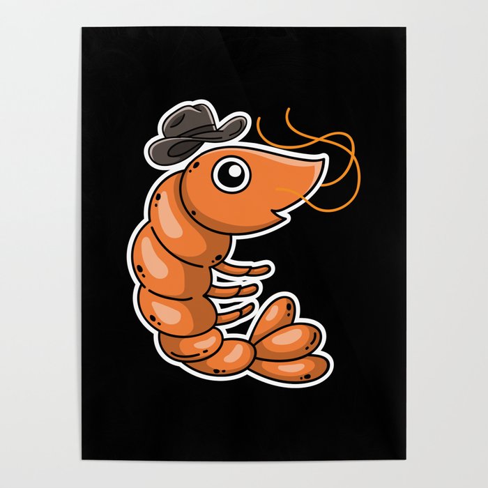 Cowboy Shrimp Poster