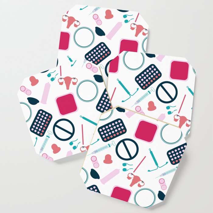 Contraception Pattern Coaster