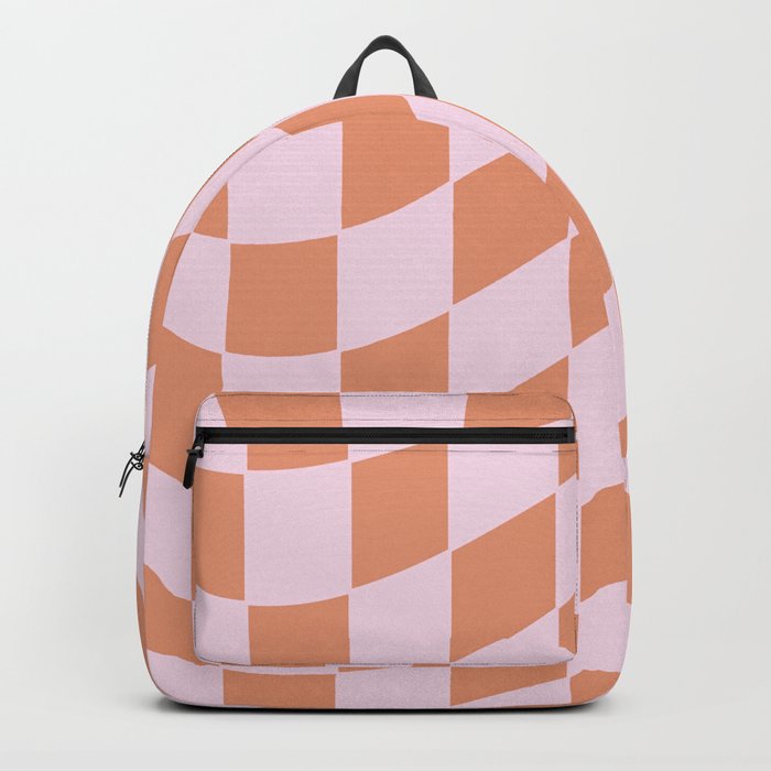 Warped Skater Style Checkerboard Checkered Backpack