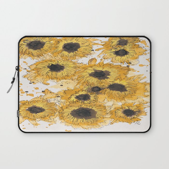 Splash of Sunflowers Laptop Sleeve
