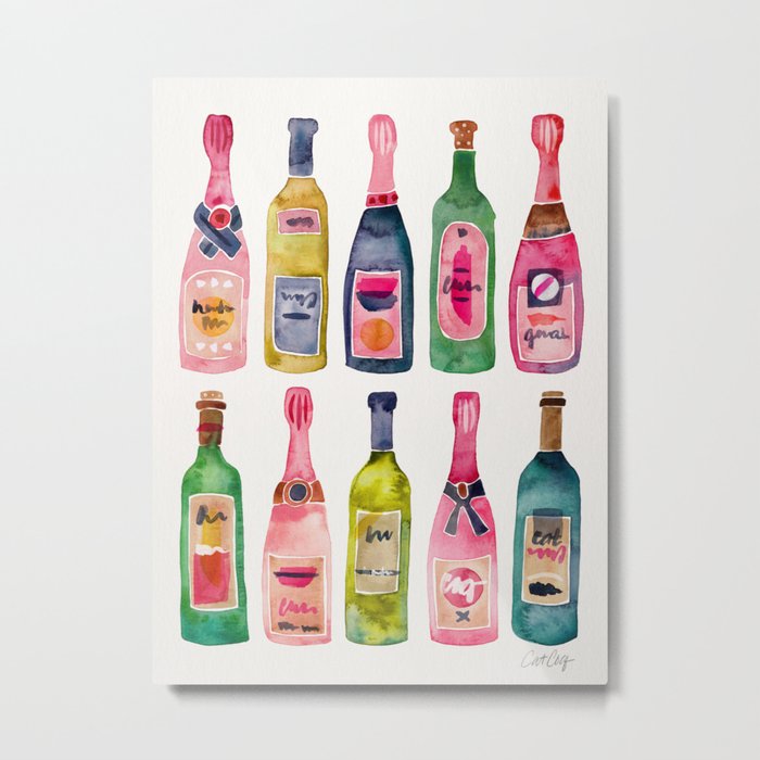 Champagne Collection Metal Print
