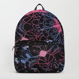 Neon Pride Series - Bisexual Sun Mandala Backpack