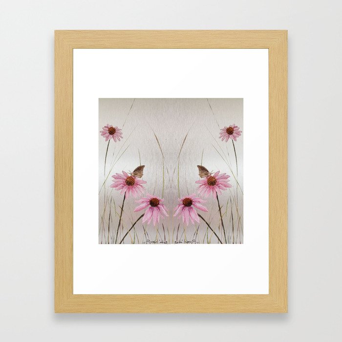 Danse des papillons Framed Art Print