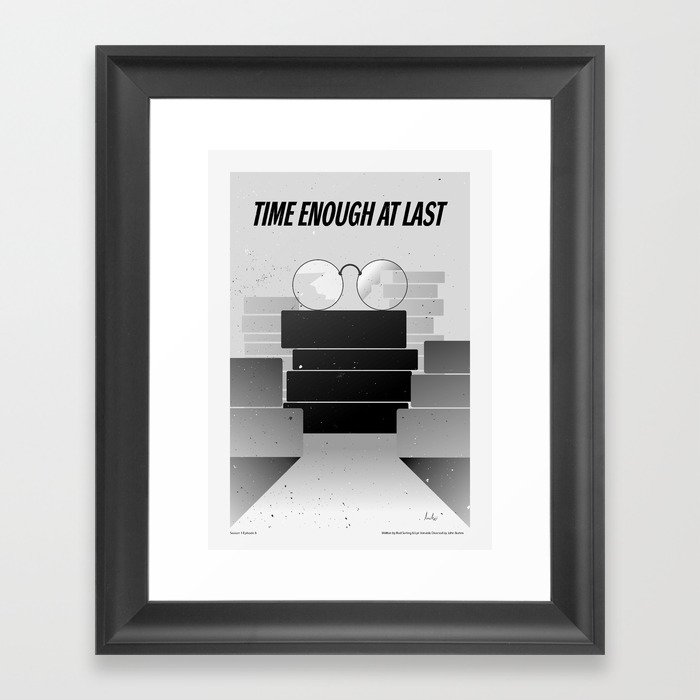 "The Twilight Zone" Time Enough at Last Framed Art Print