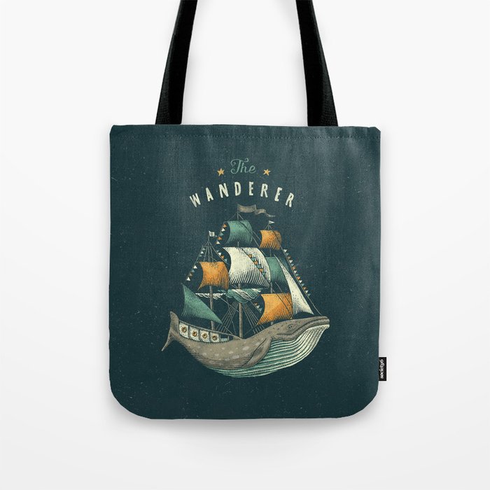 Whale | Petrol Grey Tote Bag