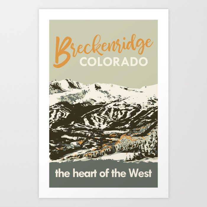 Breckenridge - heart of the west Art Print