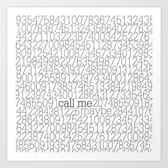 ring ring {bw Art Print