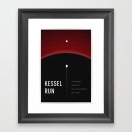 Kessel Run Framed Art Print