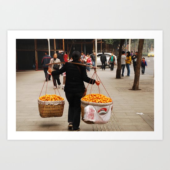 mandarine balance Art Print