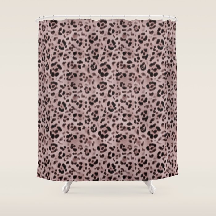 Love Leopard Shower Curtain By Ladymago