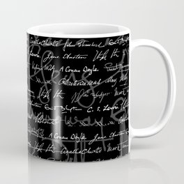 Literary Giants Pattern Coffee Mug