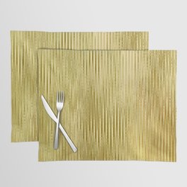 Gold Foil Abstract Design Placemat