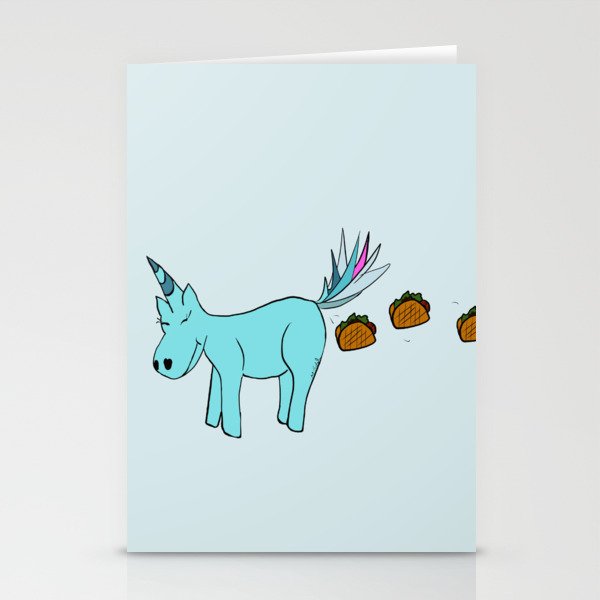 Unicorn Pooping Tacos Stationery Cards | Drawing, Digital, Unicorn, Tacos, Taco-tuesday, Pooping-tacos, Humor, Humor, Silly, Gifts