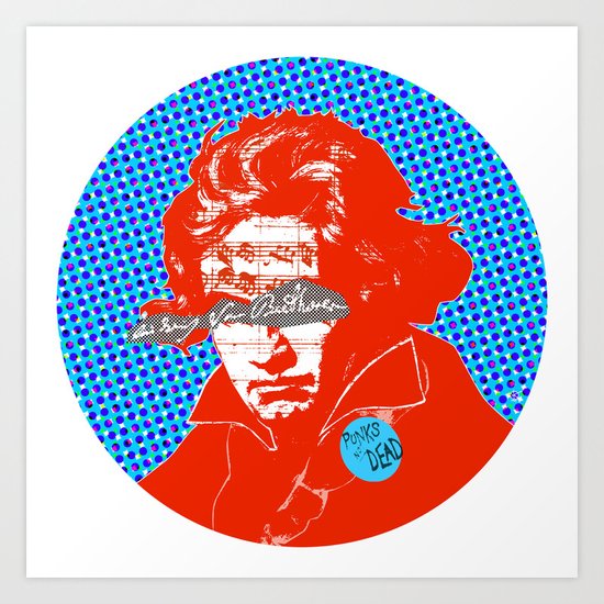 Ludwig van Beethoven 12 Art Print