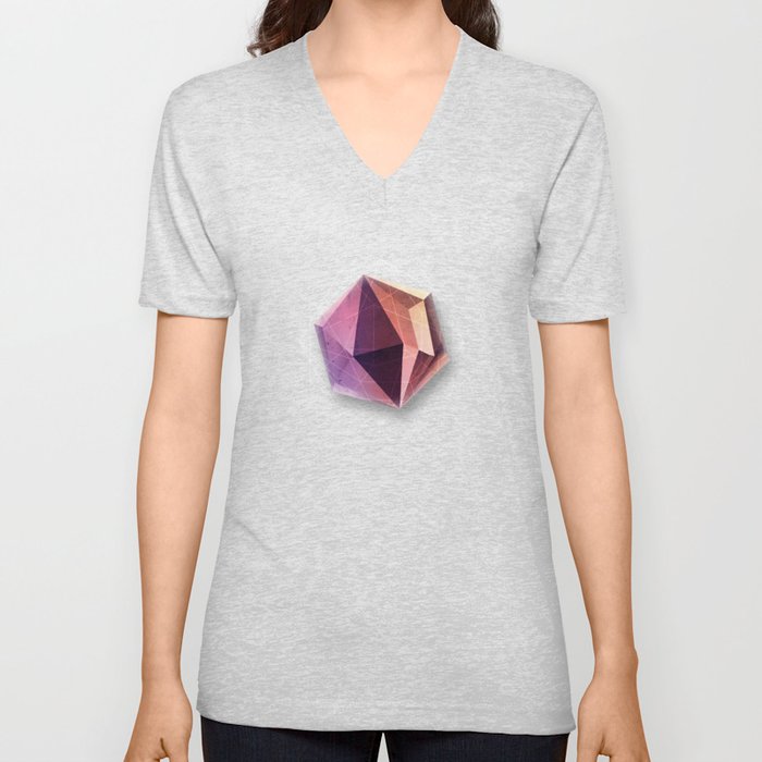 Mineral Hexagon V Neck T Shirt
