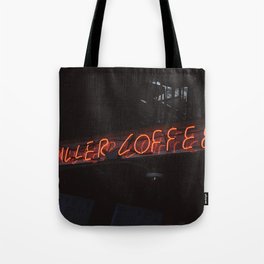 Coffee Is A Human Right - Killer Coffee Red Light Photo  Tote Bag