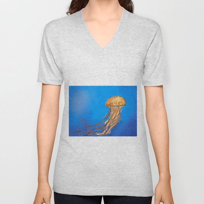 The Miraculous creature called a Jellyfish V Neck T Shirt