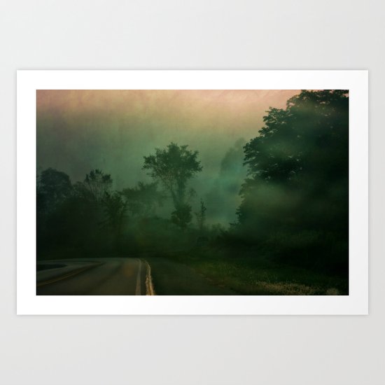 Jump in to the Fog Art Print