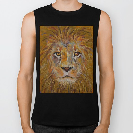 Lion Biker Tank