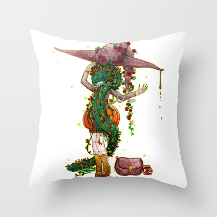 Poisonous witch by Studinano Throw Pillow