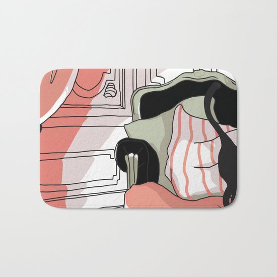Le chat Bath Mat