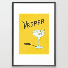 Vesper Martini with a Twist Framed Art Print