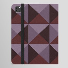 Chocolate Geometric Pattern iPad Folio Case
