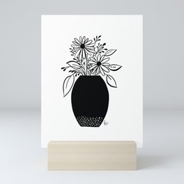Vase with Daisies Mini Art Print