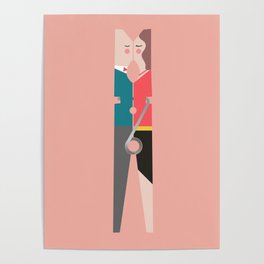 Love - Summer - Mid Century Modern Poster