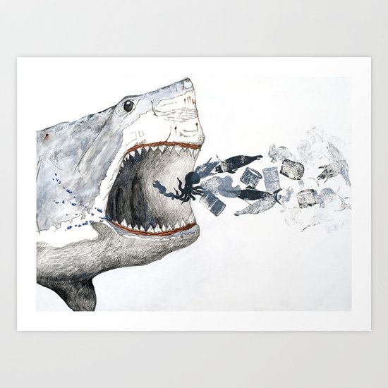 Shark vs. Misc. Art Print