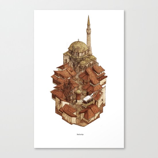 Bascarsija Canvas Print