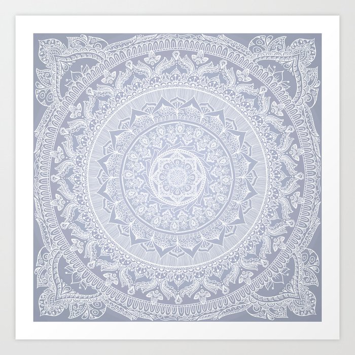 Mandala Soft Gray Kunstdrucke Mandala Soft Gray Kunstdrucke
