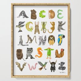 Animal Alphabet Serving Tray