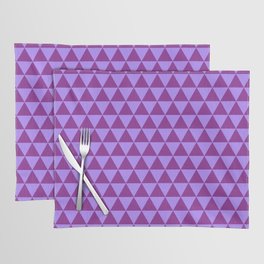 Triangles - double purple Placemat