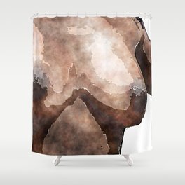African American Nud Shower Curtain
