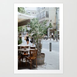 Tel Aviv Café Downtown 35mm Film Art Print