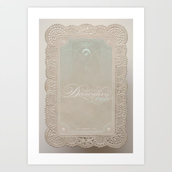 Decorative Rule Art Print