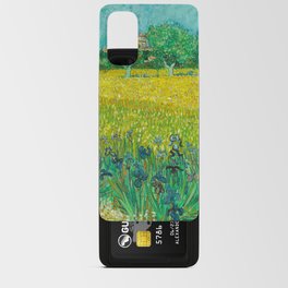 Field with Irises near Arles, 1888 by Vincent van Gogh Android Card Case