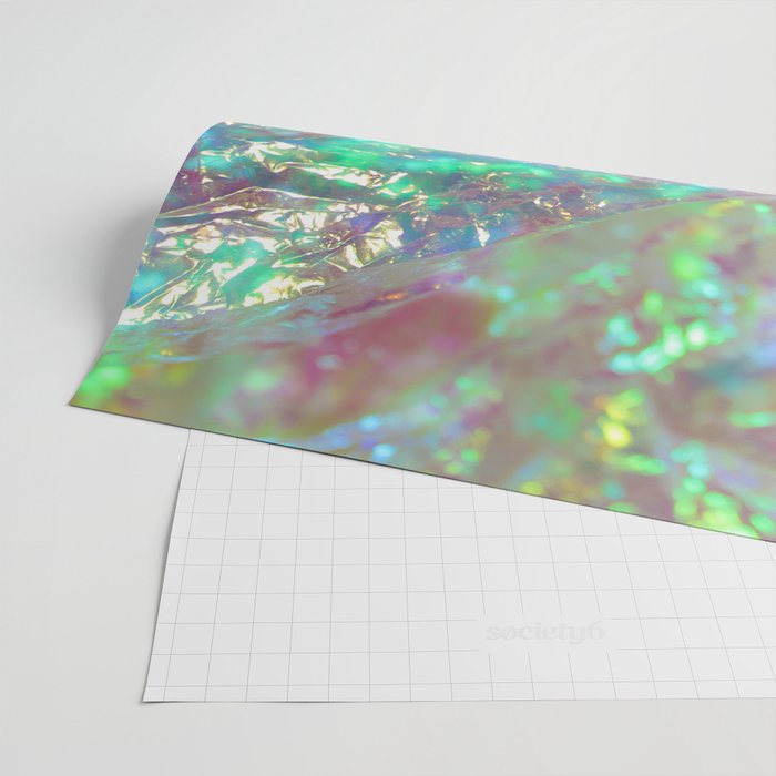 Holographic hypnotic pattern. Colorful iridescent effect. Wrapping Paper by  Divin Creador