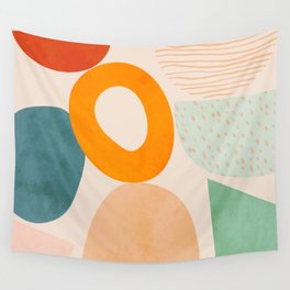 mid century modern abstract design Wall Tapestry