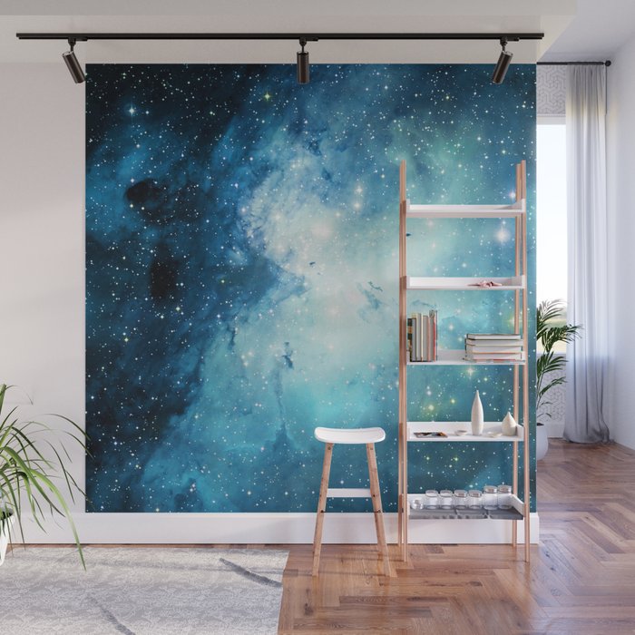 Colorful Universe Nebula Galaxy And Stars Wall Mural