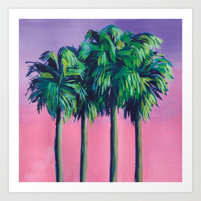 Florida Palms Art Print