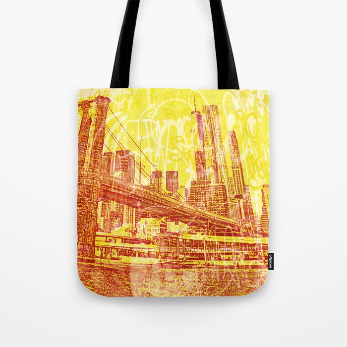 big yellow apple Tote Bag