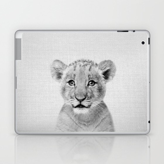 Baby Lion - Black & White Laptop & iPad Skin