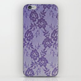 Purple lace iPhone Skin