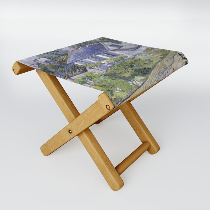 Houses at Auvers Folding Stool