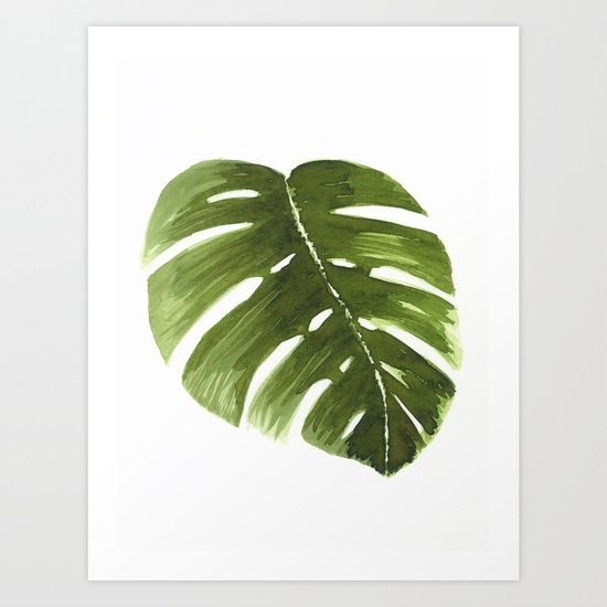 Nature leaves I monstera Art Print
