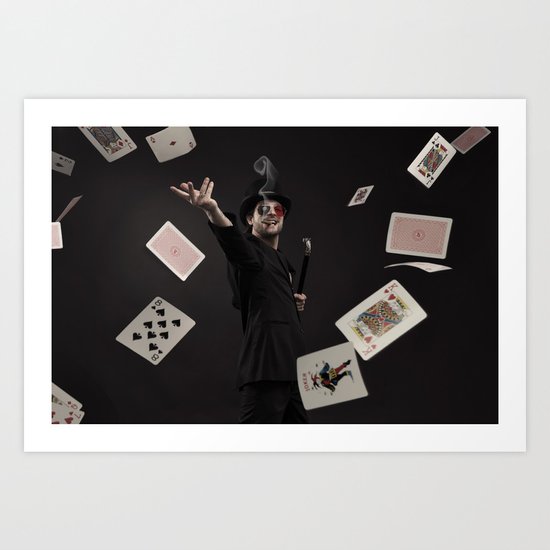 Smoking Ace Art Print