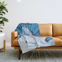 Journey to the Sea Part 2 by Jess Cargill Throw Blanket