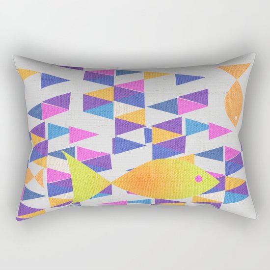 The Yellow Fish Rectangular Pillow